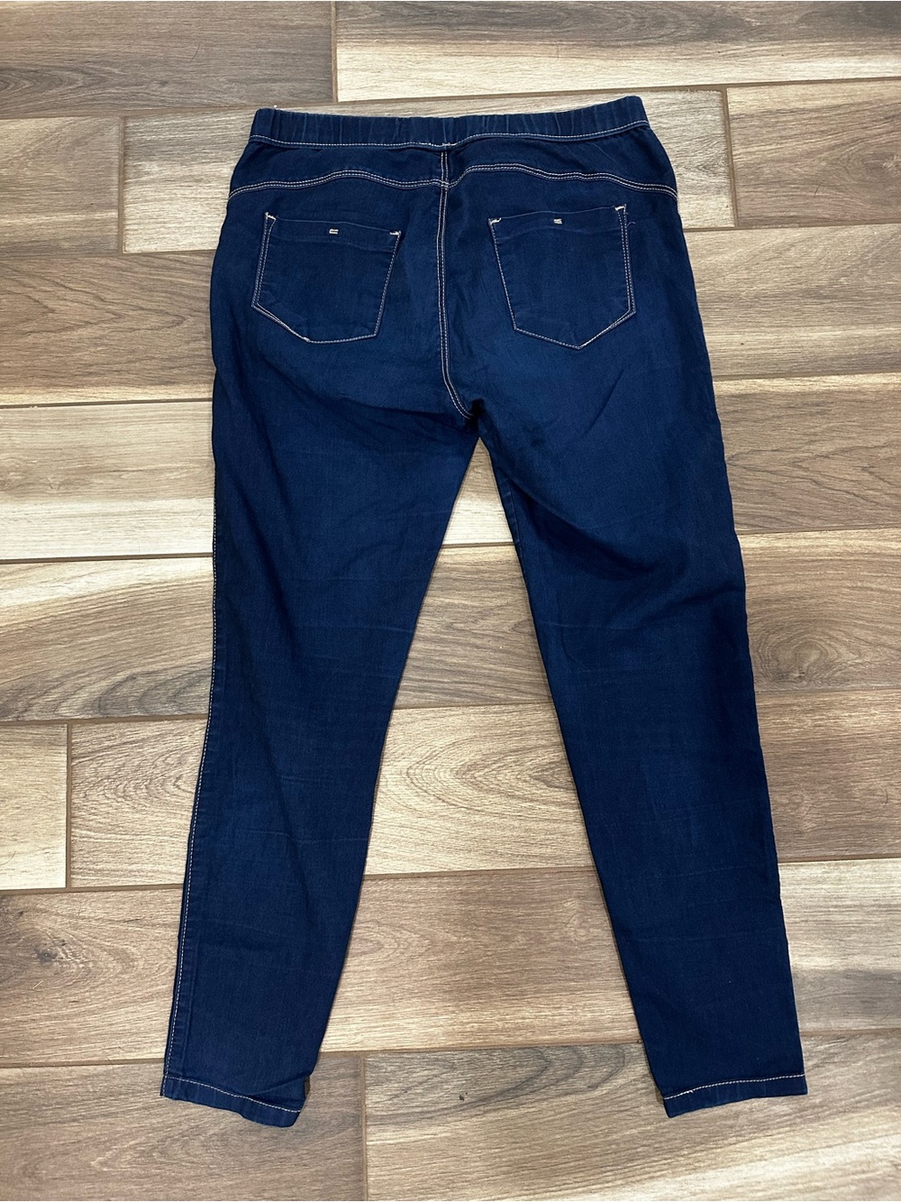 Denim&Co Dark Blue Stretch Jeggings - Slim Fit - Picture 4 of 4
